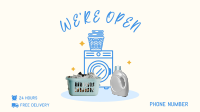 Laundry Shop Launch Facebook event cover Image Preview