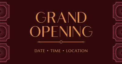 Vintage Grand Opening Facebook ad Image Preview