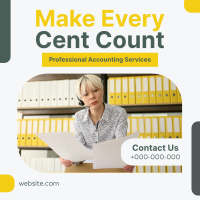 Make Every Cent Count Instagram Post Design
