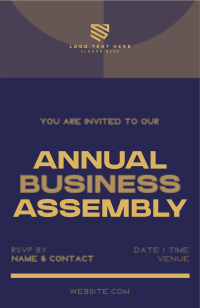 Minimalist Business Assembly Invitation Preview