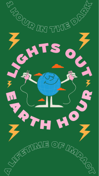 Earth Hour Lights Out Instagram Story Design