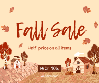 Autumn Leaves Sale Facebook Post Design