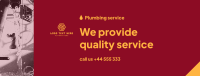 Plumbing Service Provider Facebook cover Image Preview