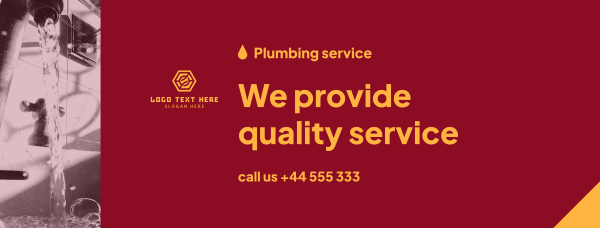 Plumbing Service Provider Facebook Cover Design Image Preview