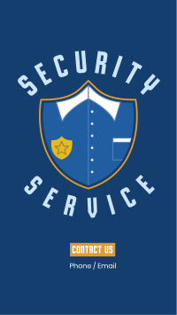 Security Uniform Badge Instagram Story Design