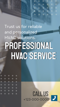 Professional HVAC Services Facebook story Image Preview
