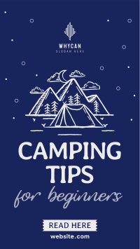 Camping Tips For Beginners Facebook story Image Preview