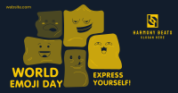 Irregular Shapes Emoji Facebook ad Image Preview