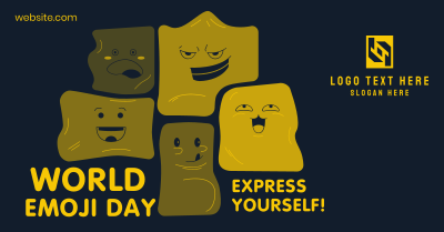 Irregular Shapes Emoji Facebook ad Image Preview