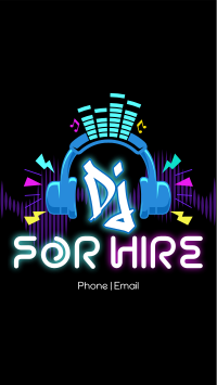 DJ for Hire Facebook story Image Preview