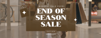 End of Season Shopping Facebook Cover Design