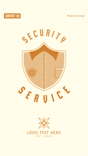 Security Uniform Badge Facebook story Image Preview