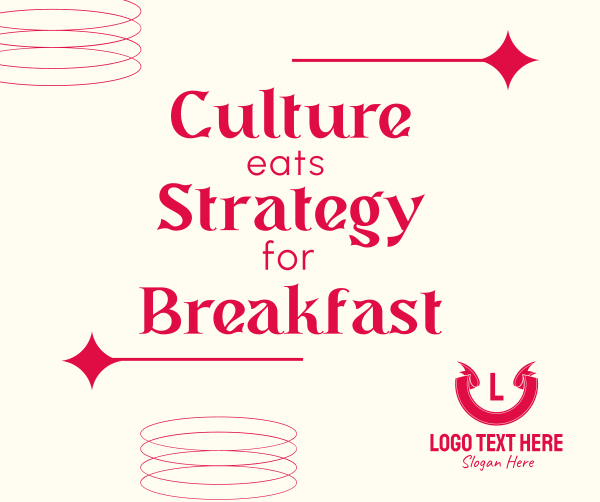 Culture eats strategy Facebook Post Design