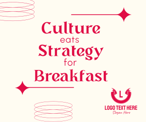 Culture eats strategy Facebook post