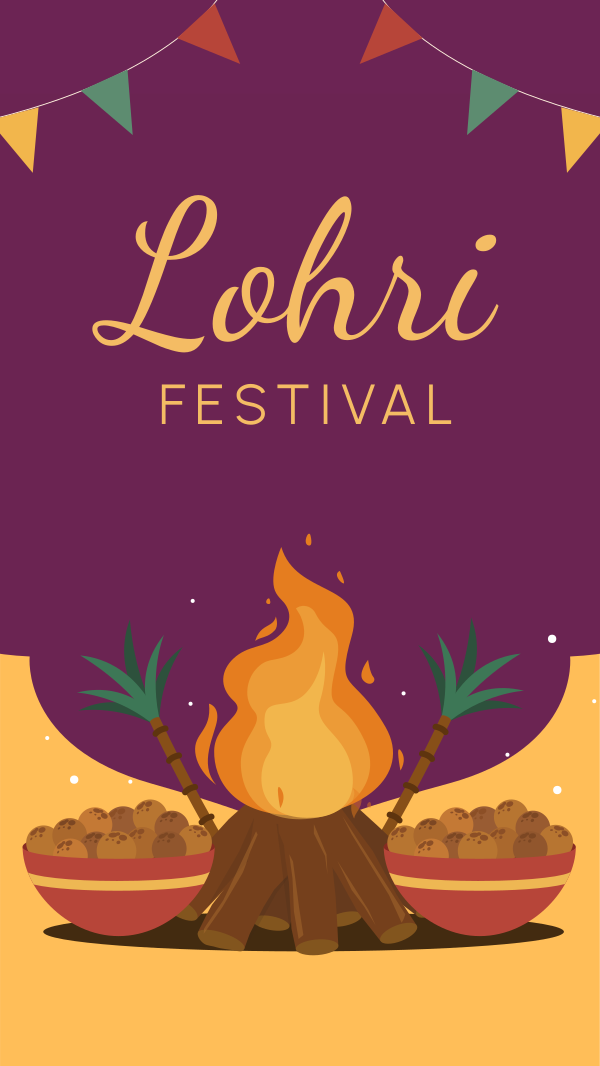 Lohri Festival Instagram Story Design Image Preview
