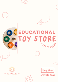 Educational Toy Store Flyer Design