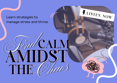 Find Calm Podcast Postcard Image Preview