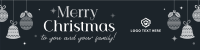 Merry Christmas Ornaments Etsy Banner Image Preview