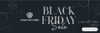Classic Black Friday Sale Twitter Header Design