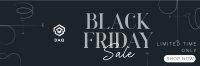 Classic Black Friday Sale Twitter Header Image Preview