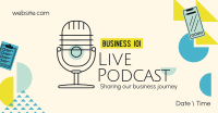 Playful Business Podcast Facebook Ad Design