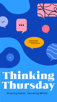 Thinking Thursday Blobs Instagram Story Design