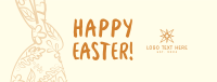 Easter Rabbit Facebook cover Image Preview