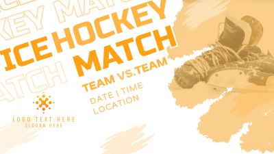 Ice Hockey Versus Match Facebook event cover Image Preview
