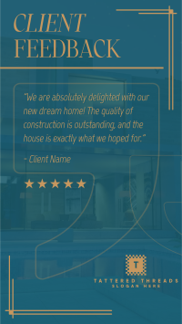 Client Testimonial Construction TikTok Video Image Preview