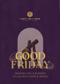 Good Friday Greeting Poster Design