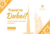 Dubai Travel Booking Pinterest board cover Image Preview