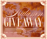 Autumn Giveaway Facebook Post Design