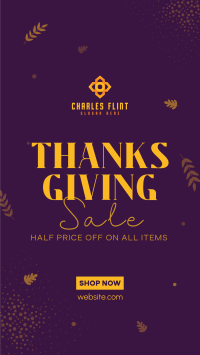 Thanksgiving Sale Instagram story Image Preview