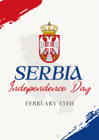 Serbia National Day Flyer Design