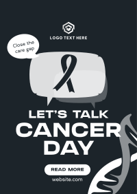 Cancer Awareness Discussion Poster Design