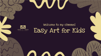 Easy Art for Kids YouTube Banner Design