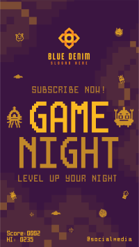 Pixel Gaming Night Instagram Reel Image Preview