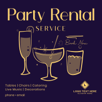 Cocktail Party Event Instagram Post Preview