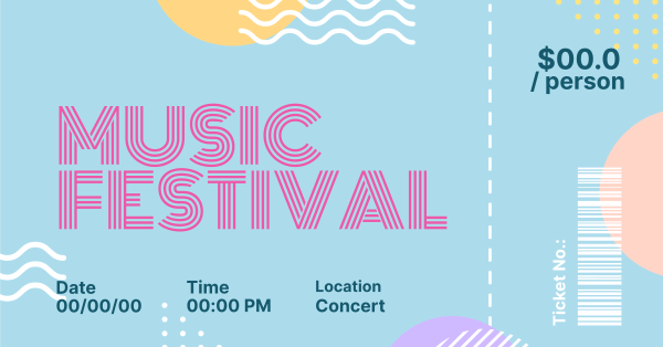 Music Festival Facebook Ad Design Image Preview
