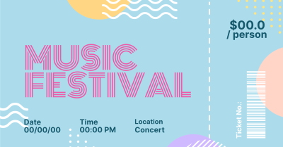 Music Festival Facebook ad Image Preview