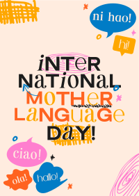 Doodle International Mother Language Day Poster Image Preview