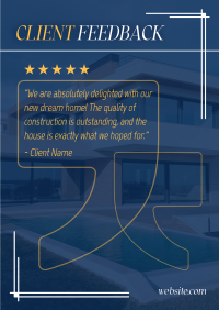 Client Testimonial Construction Poster Image Preview