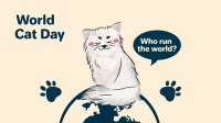 World Cat Day Sketch Facebook Event Cover Image Preview