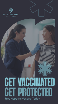 Get Hepatitis Vaccine TikTok Video Design