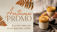 Autumn Coffee Promo Facebook Event Cover Design