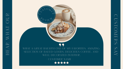 Pastries Customer Review Facebook event cover Image Preview