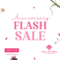 Anniversary Flash Sale Instagram Post Design
