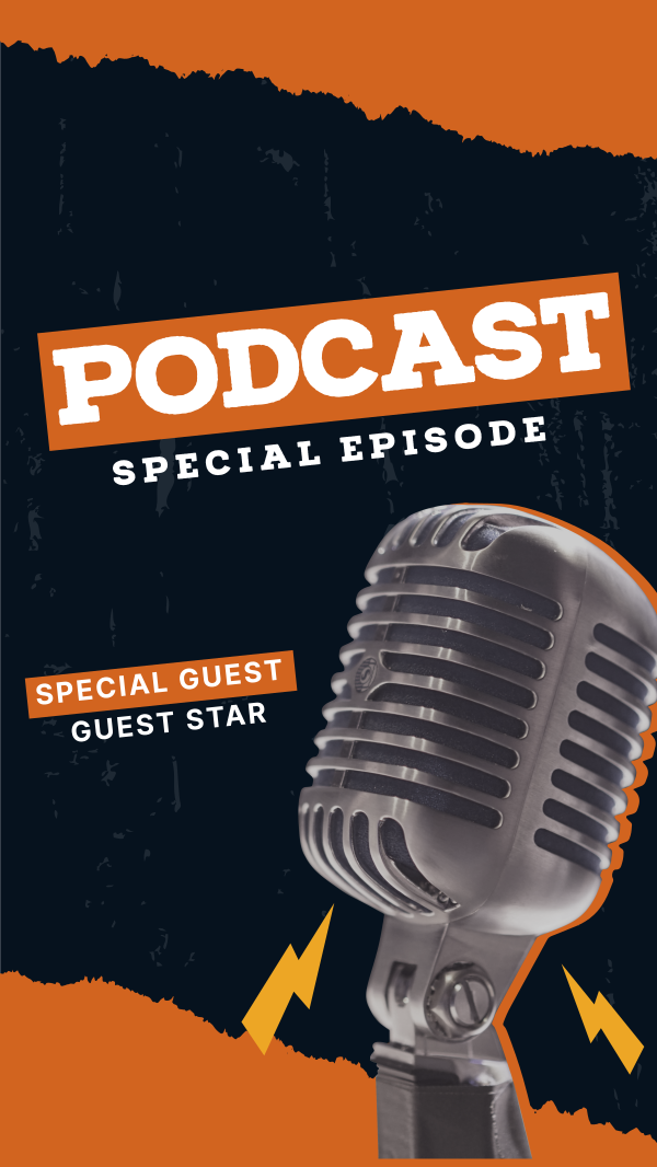 Special Podcast Episode Facebook Story Design