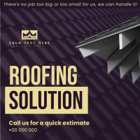 Roofing Solution Instagram Post Design