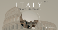 Italy Itinerary Facebook Ad Design